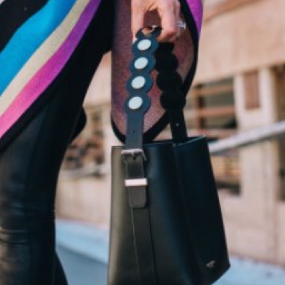 Henri Bendel Leather Mini Surrey Bucket NWT